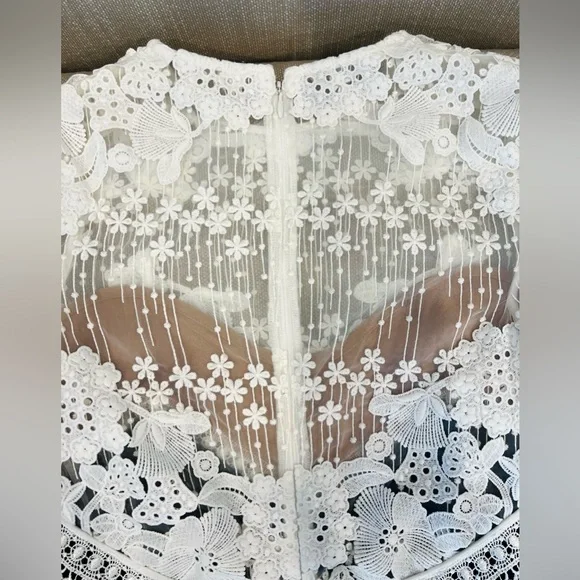 Self-portrait lace mini dress - Picture 4 of 6